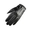 Five Fingers Gloves Winter PU Leather Cashmere Hand Women Men Warm Driving Mittens Touch Screen Waterproof Full Finger Ski