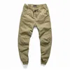 Automne printemps rétro lavage hommes solide Cargo pantalon militaire bleu marine kaki Streetwear Joggers coton Homme décontracté marque pantalon H1223