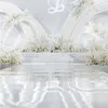 2021 Vit teman Bröllopsdekoration Centerpieces Mirror Carpet Aisle Runner för Party Stage Supplies Shooting Props Ornament