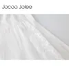 Jocoo Jolee Sexy Deep V-образным вырезом Camis платье для женщин асимметричный дизайн с кружевной подолом пляжного ношения вечерняя повязка летом 210619