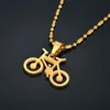 女性のメンズチェーンゴールドカラー2021ヒッピーロックジュエリーとペンダントネックレスパンクバッカーのステンレス鋼の自転車