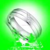 Streifenringe Edelstahl Paar Ring Diamond Engagement Eheringe f￼r Frauen M￤nner Mode Schmuck Will und Sandy Gift