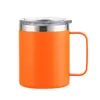 Tasses de 12 oz Gobelet en acier inoxydable avec poignée Gobelets isolés sous vide à double paroi Tasses de voyage Thermos à café RRD11595