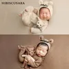 Newborn Baby Photography Clothing Sets Infant Boy Girl Photo Clothes Outfits Mouse 3pcs Set Hat Rompers Doll Sets 210315