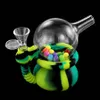 Wasserpfeifen Hoodle Design Silikon- und Glasschlauchverbindung Wasserpfeife Shisha Bong Dab Rig Rauchpfeifen