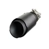 1 peça m logotipo fosco fibra de carbono silenciador de escape preto aço inoxidável tubo do carro dicas extremidade da cauda para bmw 2 3 4 5 6 series1371990
