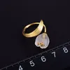 Lotus Fun Real 925 Sterling Silver 18k Gold Ring Natural Crystal Handmade Fine Jewelry Lily of the Valley Flower Rings For Women 27120373