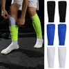 Yüksekliği Esneklik Futbol Futbol Shin Guard Yetişkinler Çocuk Çorap Pedleri Profesyonel Legging Shin Eğitim Spor Koruyucu Dişli