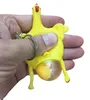 Simpatico uovo di gallina giocattolo Galline ovaiole Affollato Palla antistress Portachiavi Creativo Divertente Parodia Gadget ingannevoli Portachiavi con portachiavi Novità Halloween Sfogo Giocattoli Bambini