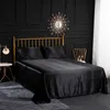 Set biancheria da letto Queen King Size in raso Euro Lenzuola Copertura elastica S Copriletti per lenzuolo singolo matrimoniale