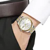 腕時計Xinqiteメンズ腕時計スポーツウォッチの男性のステンレス鋼の耐水性の自動日光の発光