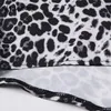 Yitimuceng leopard blus kvinnor vintage knapp upp skjortor lös rakt nedbrytning krage kläder sommar mode toppar 210601