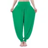 Kadınlar Harem Yoga Pantolon Yaz Pundefineds Boyutu Düz Renk Bloomers Dipler Hafif Spandex Zumba Bey Dance Pant3311592