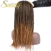 14" Ombre Fiber Synthetic Braiding Hair Bulk Braids Micro Box Braids Crochet Hair 80g/pcs LS21