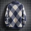 Super varm mink cashmere tröja män vinter turtleneck pullover jumper mjuk tjock pull homme mode mens jul