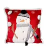 Tecknade söta julgranar Elk Santa Claus Sofa Kudde Doll Kakor Pillow Kids Familj Gåva Heminredning Comforts 211203