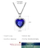 Klassieke Titanic Ocean Heart Crystal Legering Ketting voor Vrouwen Mode Metalen Hanger Valentijnsdag Meisje Geschenk Sieraden Groothandel Factory Prijs Expert Design Quality