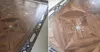 Naturlig färg amerikansk valnöt trägolv marquetry medaljong inlagda golv hem inredning interiör matta tapet paneler kakel konstbeklädnad