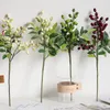 Decorative Flowers & Wreaths Simulated Green Plant Olive Fruit Red Berry Bean Branch Home Living Room Christmas Decoration Flower Fake Decor