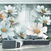 3D 벽지 레트로 꽃 사진 벽 벽화 거실 TV 소파 침실 벽에 대 한 벽 종이 3D Papel de parede sala