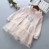 2-6 años Vestido de niña de algodón de alta calidad Primavera Otoño Casual Niño activo Ropa para niños Niñas Princesa con capucha 210615