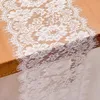 Festa de aniversário Fontes Branco Lace Table Runner Casamento Lugar Layout Casa Decoração Decoração Toalha de Tablecloth
