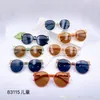 2021 Pojkar Tjejer Universal Solglasögon Söt Kids Full Frame Sun Glasögon Barn Retro Fashion Big Face Adumbral Glasses D074