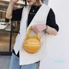 Individualität Parodie Basketball Fußball Handtasche Frauen Fashion Zipper Runde Schulter Tasche Casual Kette Sling Tasche MB707