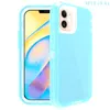 För iPhone 12 Mini 11 Pro X XR XS MAX 8 7 6S Plus Transparenta Robot Cases 3in1 Telefonfodral utan klipp