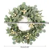 55CM Primavera Berry Ghirlanda Rattan Corona di fiori artificiali Porta Hang Pasqua Home Shopping Mall Decorazione di nozze 211104