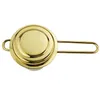 NEWStainless Steel Gold Tea Strainer Folding Foldable Tea Infuser Basket for Teapot Cup Teaware Wholesale EWD2708