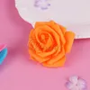 100 Pz PE Schiuma Rosa Testa di Fiore 7 CENTIMETRI Fiori Artificiali Bouquet di Nozze Fatti A Mano Decorazione Della Casa Festosa Festa scrapbook 210706