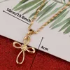 Kreuz Halskette Jesus Stück Anhänger Gold Farbe Männer Kette katholischen Schmuck Weihnachtsgeschenke