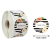 500Pcs/roll Floral Thank You Sticker Paper Label Stickers Scrapbooking Wedding Envelope Seals Handmade Stationery Sticker DHL Free SN3771