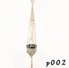 Plant Hangers Macrame Bloempotten Houder Touw Gevlochten Opknoping Planter Mand Thuis Creatieve Tuin Decor 8 Ontwerpen Optioneel SN5245