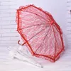 Fans Parasols Kanten Parasol Paraplu Bruid Bruiloft Mode Decoratie Vintage Bloemen Borduren Voor Theekransje Cosplay243C