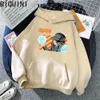 Akudama Drive Hacker Print Anime Hoodie Clothes For Teens Womens Winter Tops Oversized Sweatshirt Women Harajuku Streetwear Wram Y0820