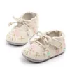 Spring Summer Baby Girl Toddler Shoes Newborn Embroidery Flower Princess Shoes PU Non-Slip Soft-Soled The First Walker