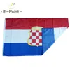 Kroatische Republik Herzeg-Bosnien 3 * 5ft (90cm * 150 cm) Polyester-Flaggen Banner Niederlande Dekoration Fliegen Hausgarten Festliche Geschenke