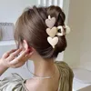 Korea Candy Color Love Heart Claw Clamps Duża Barrette Bath Ponytail Clip Kobiety Dziewczyny Akcesoria Do Włosów Prezent