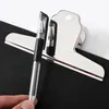 Серебро Большая нержавеющая сталь Binder Clip Office School Tool Grip Clips Бульдог Буйте металлическими Зажим для бумаги Оптом LX4071