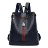 Wysokiej jakości skórzany plecak Mężczyźni Kobiety Sportowe Plecak Duża Pojemność Moda Plecak Kobiety Schoolbag