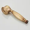 Black Antique Gold Chrome Brass Telephone Style Bathroom Water Saving Hand Held Shower Head Spray2936978