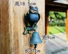 Cast Iron Owl Bell Home Decor Patio Dinner BBQ Garden Door Porch Cabin Lodge Welcome Handbell Metal Animal Decoration Country Doorbell Vtg