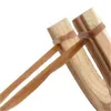 Fronde en bois pour enfants ficelle en caoutchouc outils de chasse traditionnels enfants jeu en plein air coups de fronde jouets de tir 264 U2