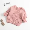 Baby handgemaakte bubble bal trui gebreid vest jas baby trui jas meisjes vest meisjes herfst winter truien 1718 b3