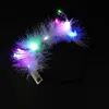 2021 New Horn Feather hairband Glowing Headdress 10 Light Horn Hair Accessories Run the Rivers and Lakes spread gros Led Rave Toy