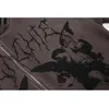 Hoodie Angel Fairy Grunge Dark Print Куртка Пальто Женщины Хип-Хоп Улица Harajuku Аниме Толстовки Пальт Молния Y2K E-Girl Punk 210730