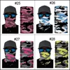 Bandana camouflage halsdukar andningsbar sol sommar tunn ansikte täcke tryckt nackmask för utomhus kör festival halsduk