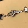 22mm 23mm 24mm Włoski pasek na skórze Calfskin Skórzany motyl Klamra Watchband do Tissot T035 Watch Braceles Akcesoria